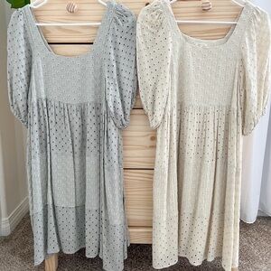 RYLEE + CRU Cream MAMA DRESS